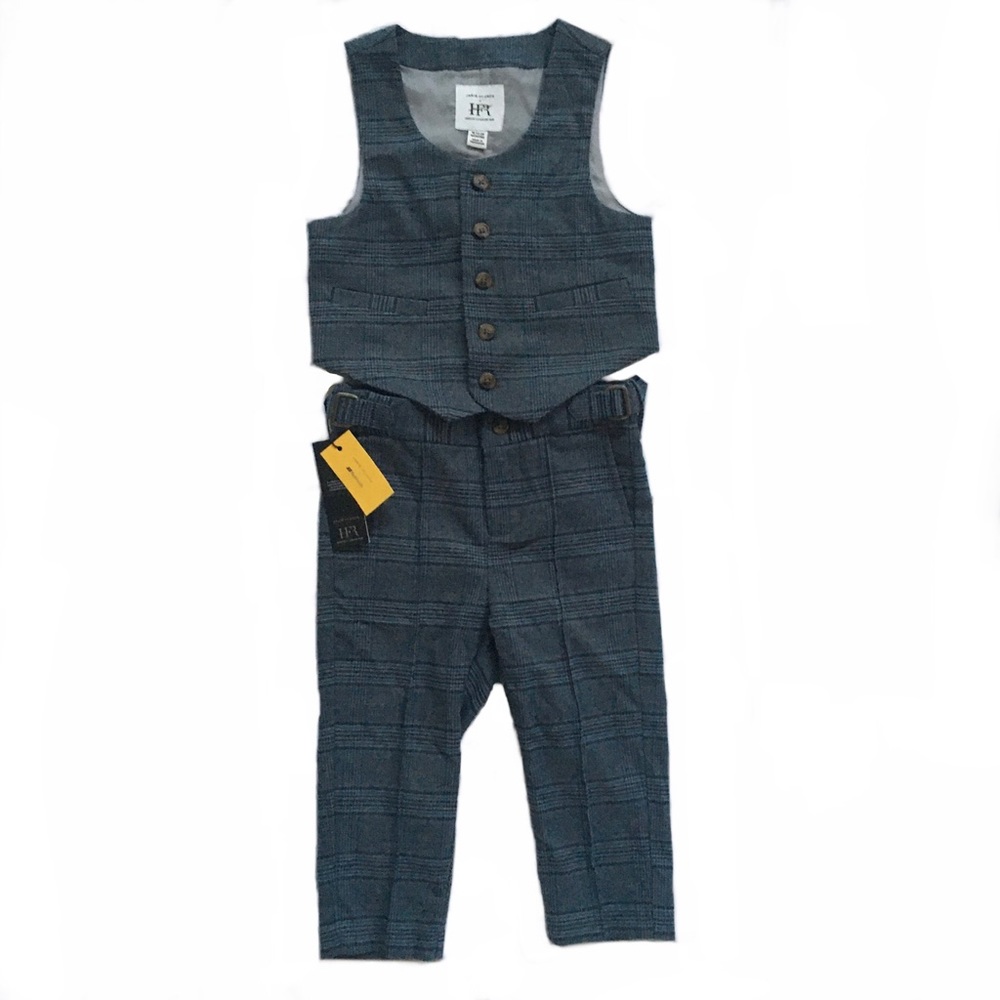 Janie and Jack Dress Pants and Vest Set